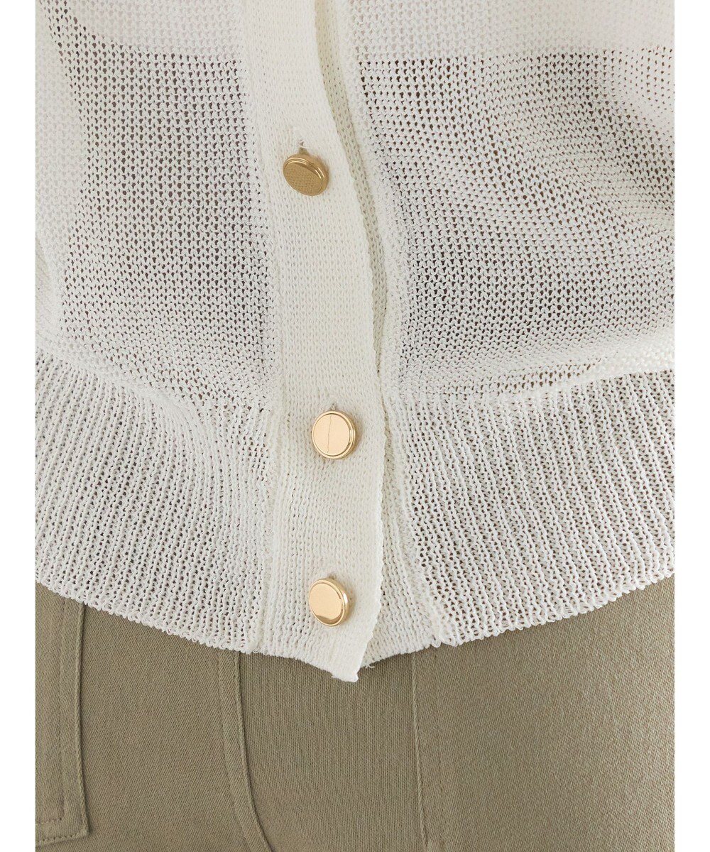 Te chichi 【WEB限定カラーあり】ペーパータッチヤーン2wayメッシュニット 