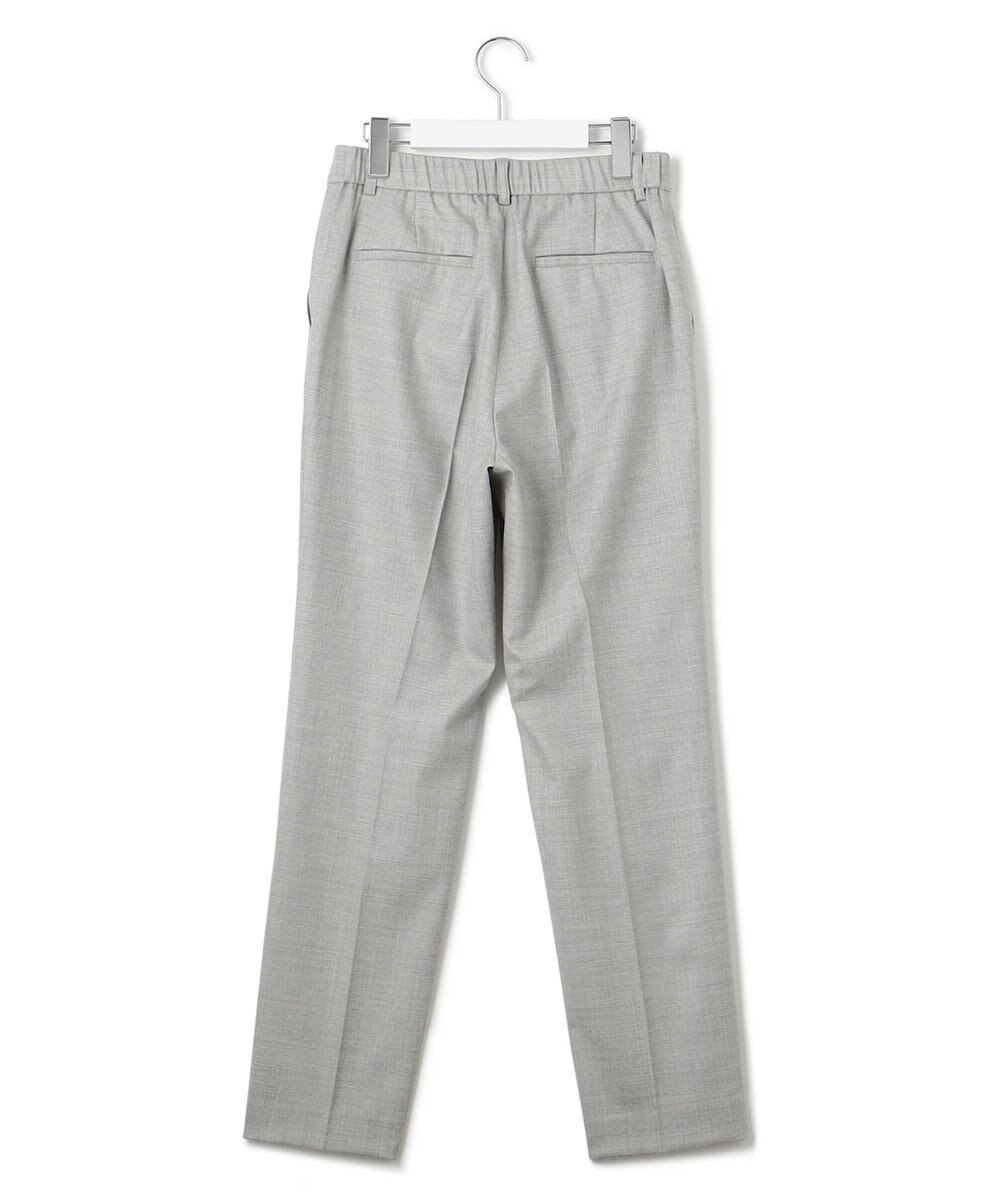 23区 クリアウールサキソニー テーパードパンツ 