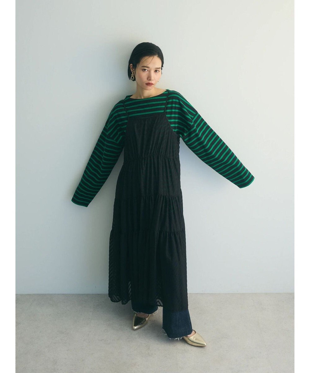 Green Parks armonia.ティアードシアーキャミワンピース 