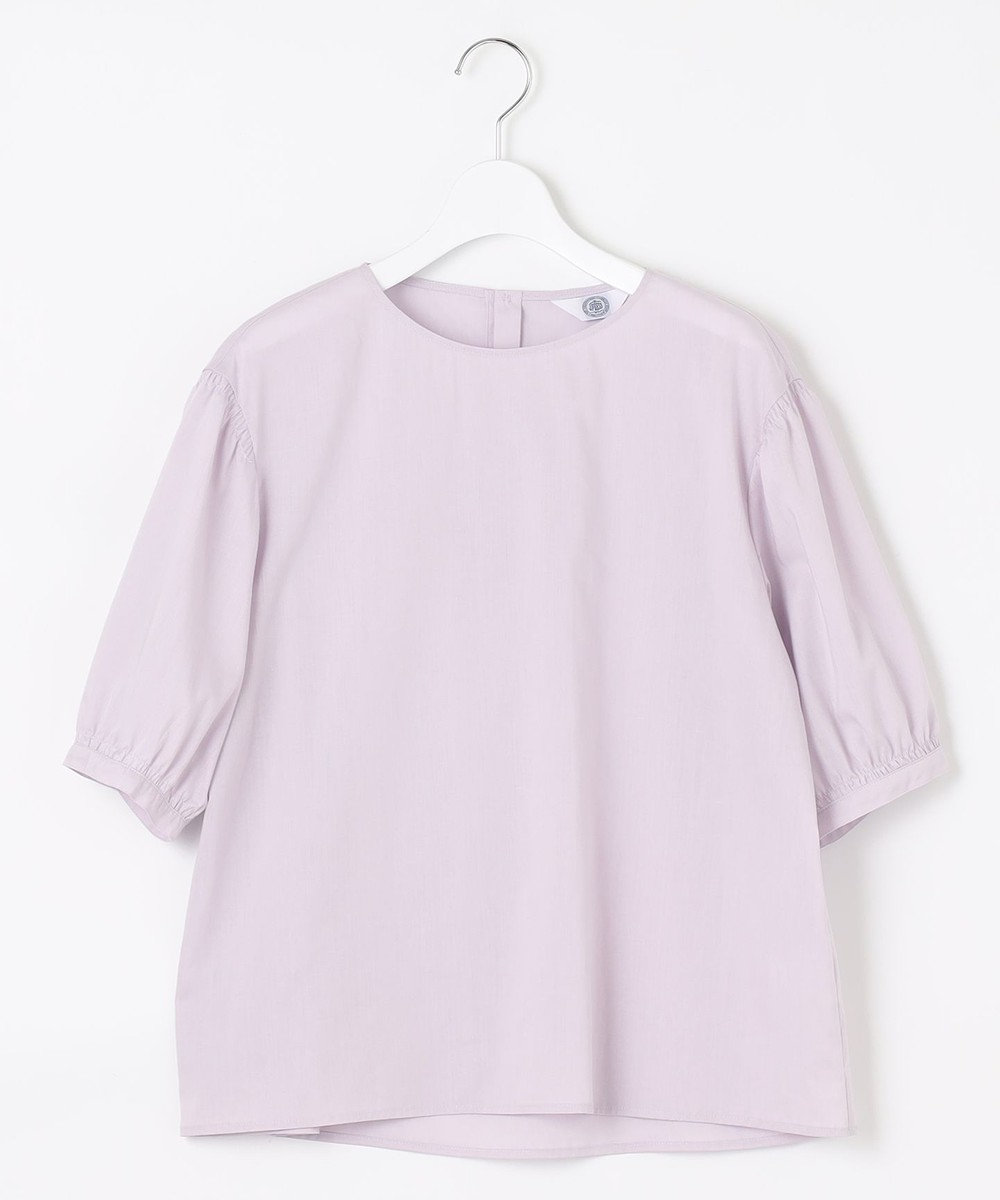 J.PRESS LADIES L 【WEB限定カラーあり・洗える】ラミーポプリン ボリュームスリーブ ブラウス 