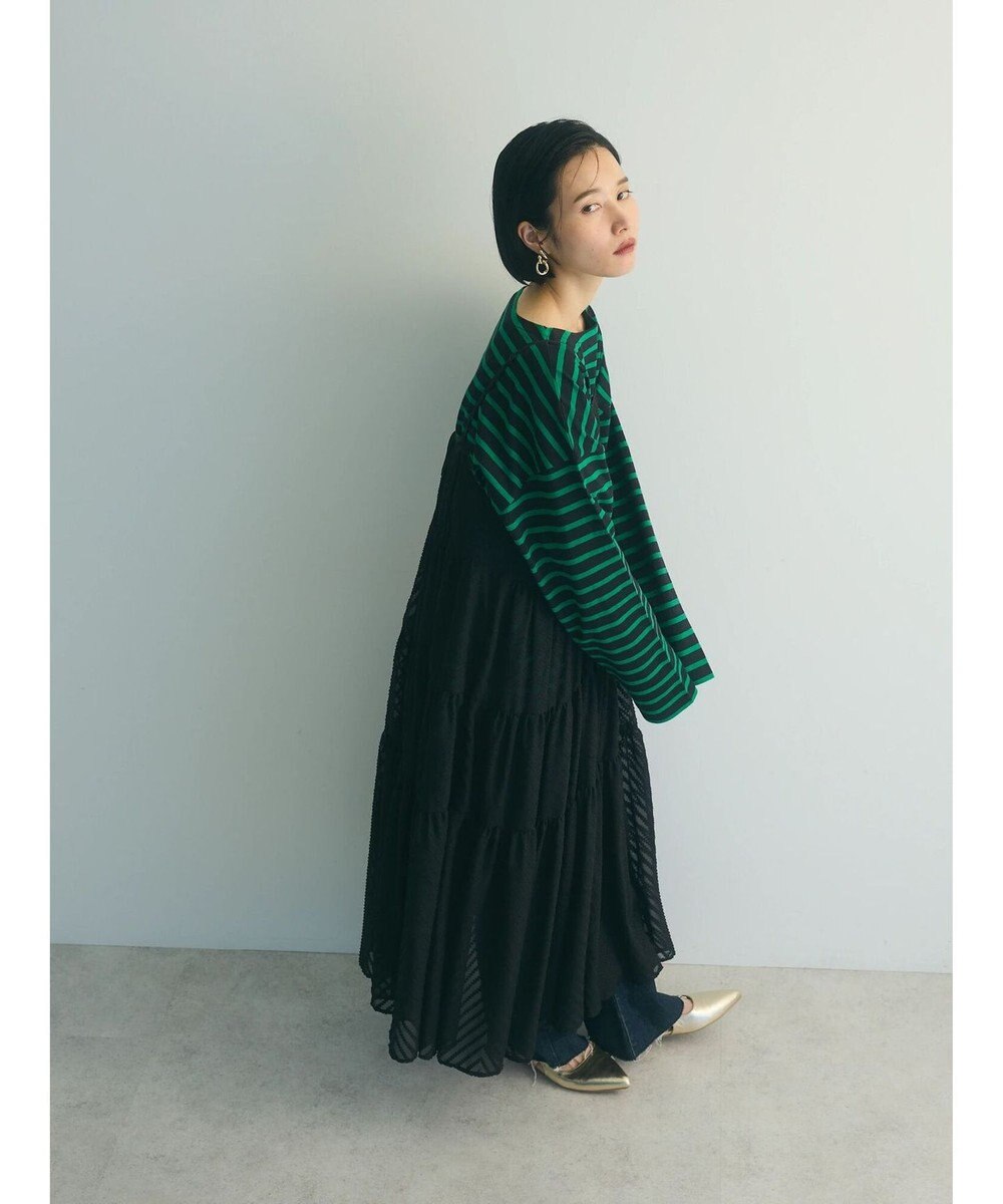 Green Parks armonia.ティアードシアーキャミワンピース 