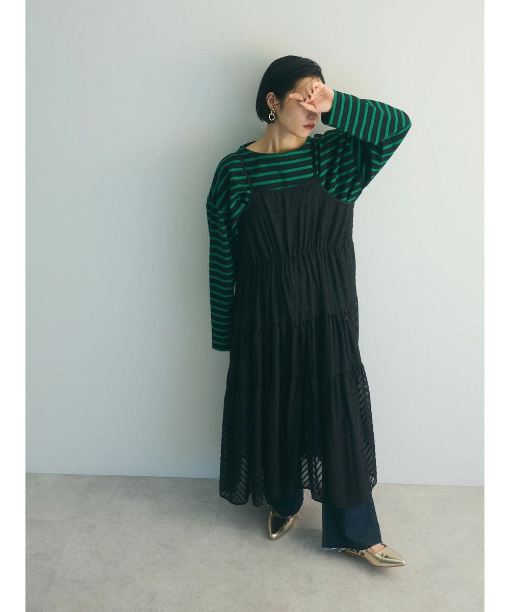 Green Parks armonia.ティアードシアーキャミワンピース 