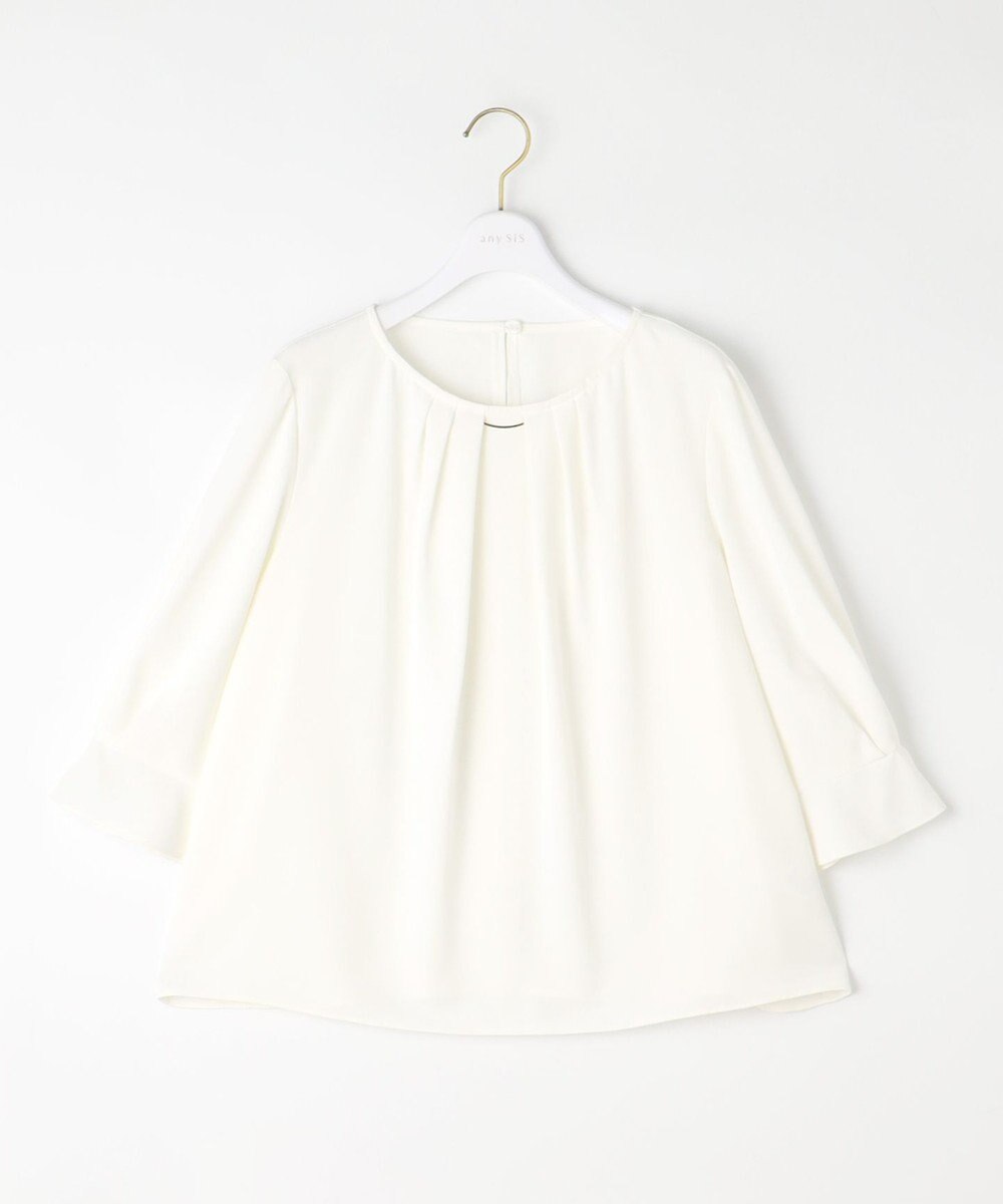 ANY SIS S 【洗える】ラッフルフレアジョーゼット ブラウス 