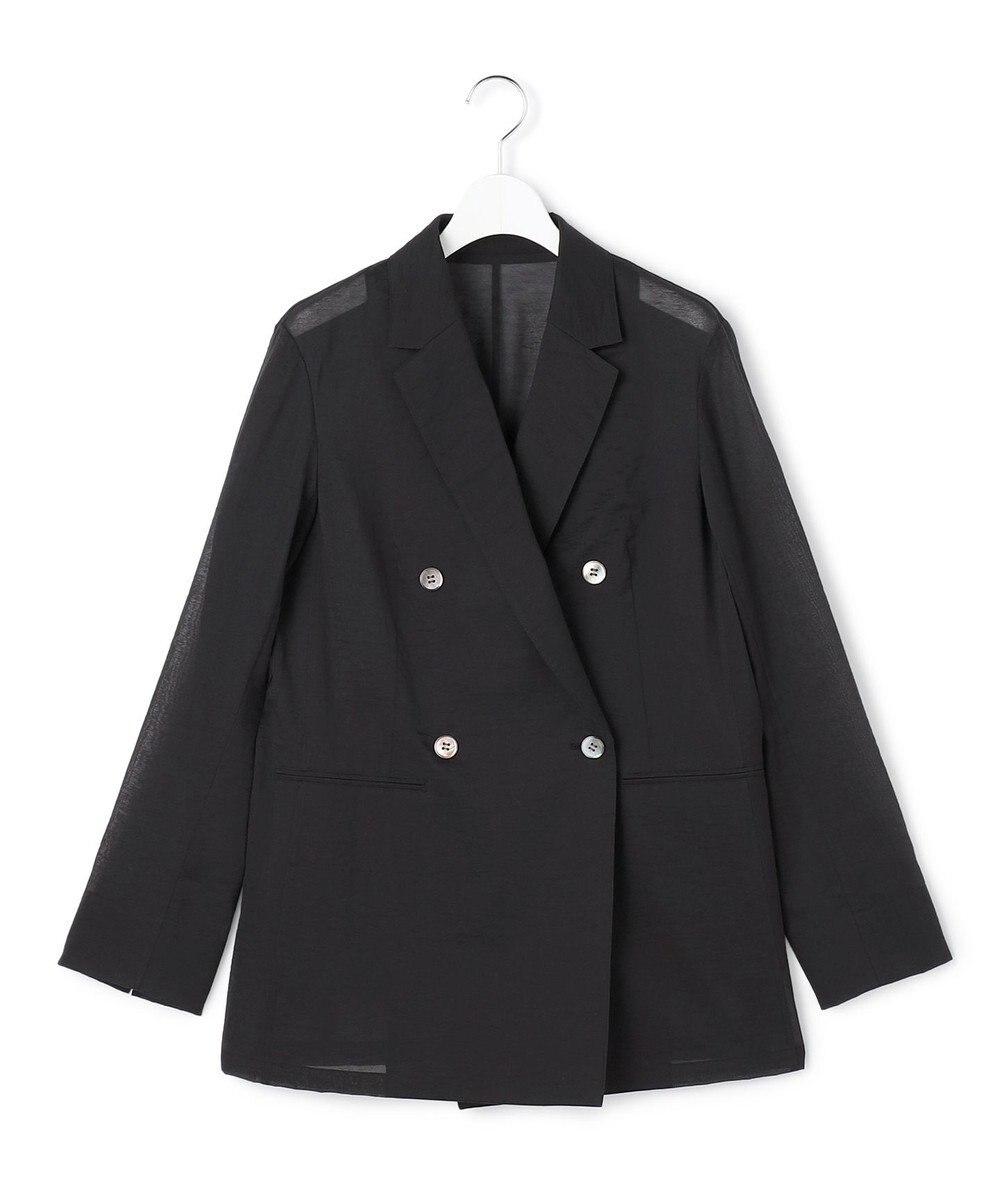 23区 【先行予約】ナイロンコットンシアーボイル ダブルジャケット 