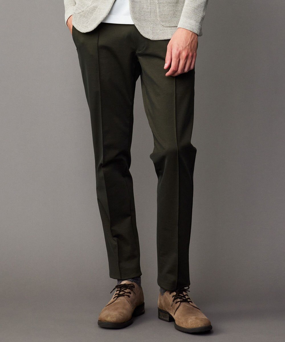 JOSEPH ABBOUD 【キングサイズ・2WAYストレッチ/洗える/JAPANファブリック/きれいめ】ストレッチ コンパクトジャージー パンツ 