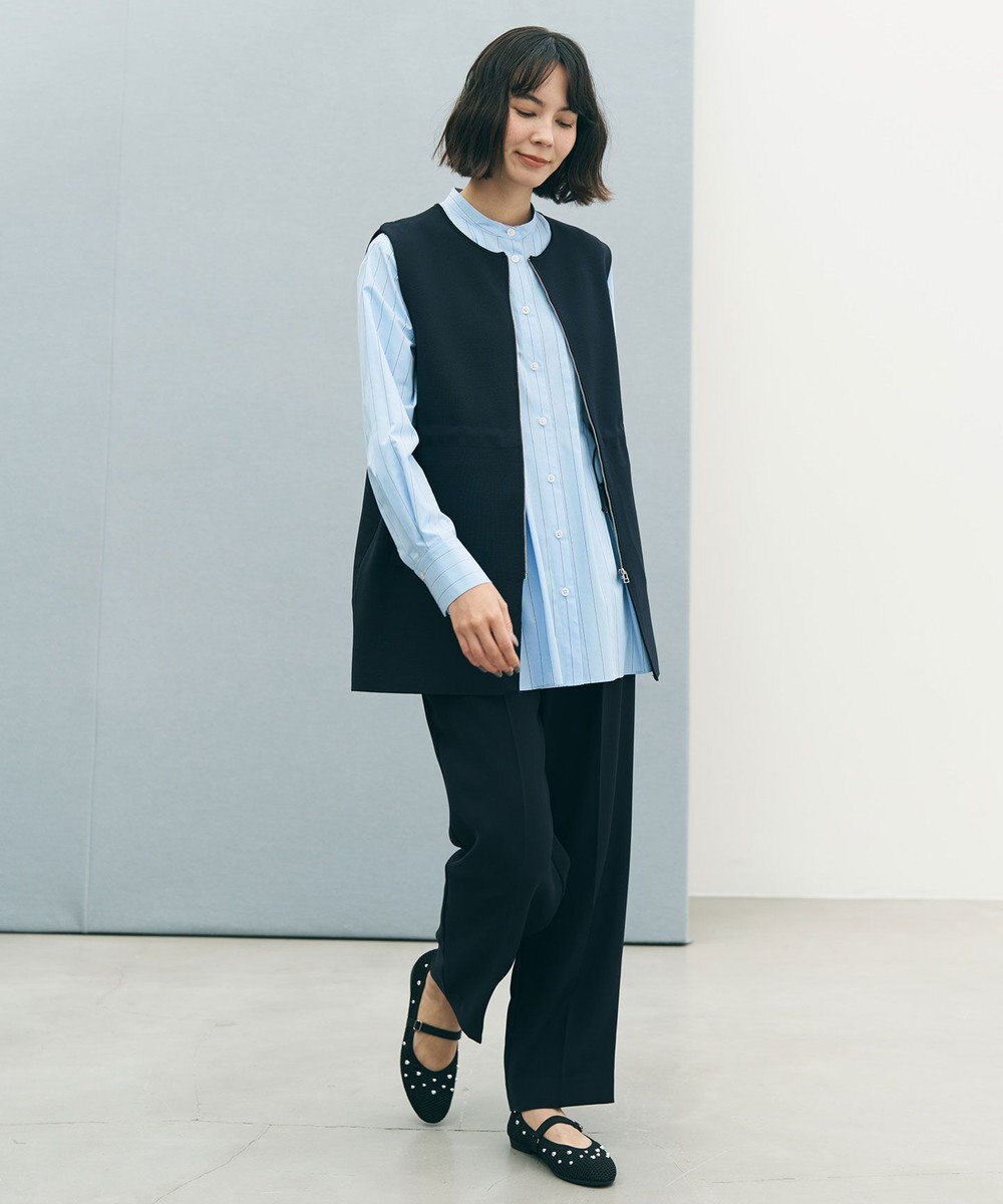 UNFILO 【セレモニー】BEAUTY FORM KNIT ZIPジレ 