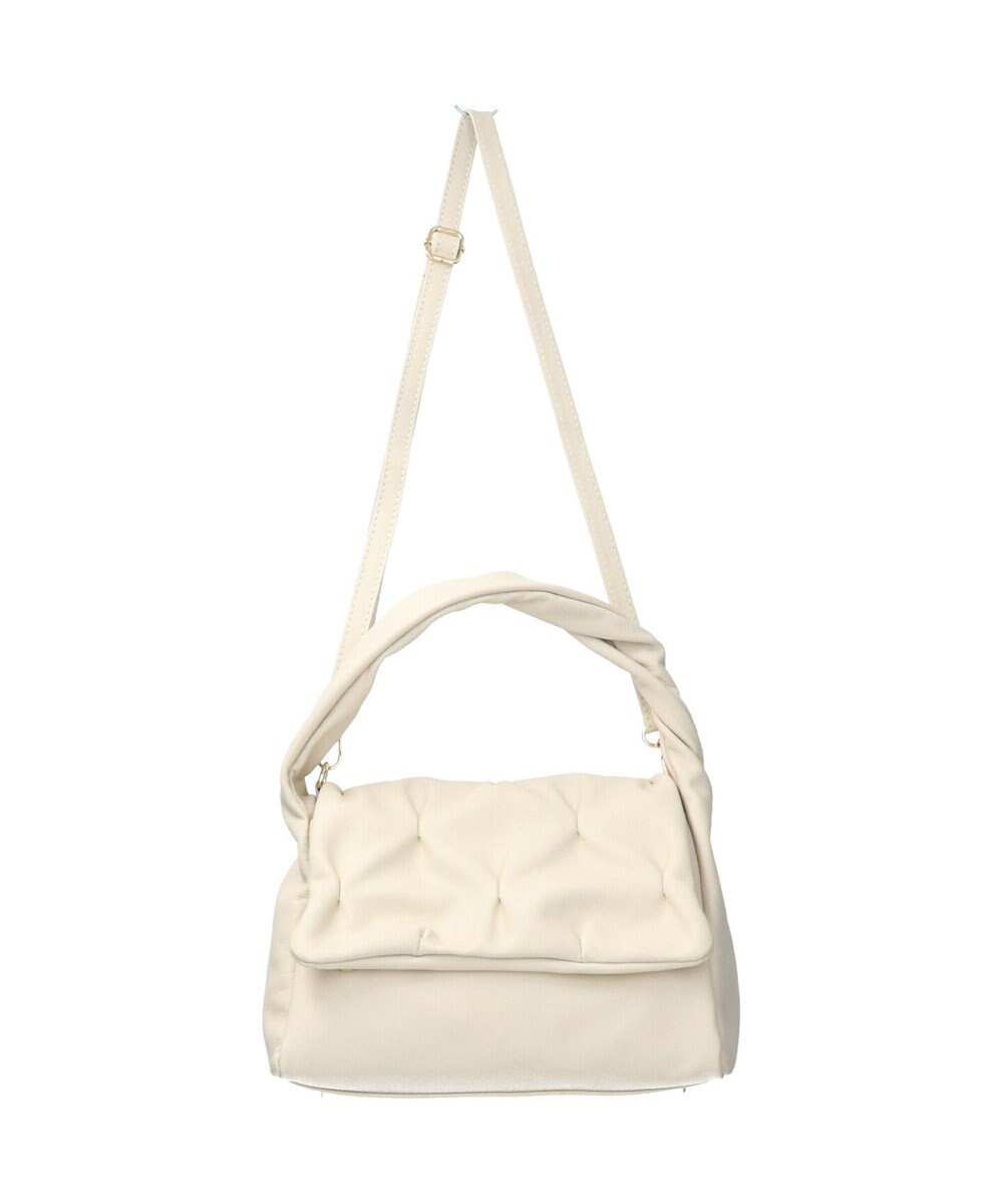 INTER-CHAUSSURES 【ANDREA CARDONE ITALI】ツイストハンドルギャザーフラップバッグ 