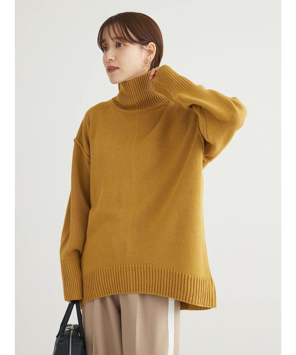 Green Parks ・Ｐｅｔｉｔ　Ｆｌｅｕｒ　タートルバックスリットニット 