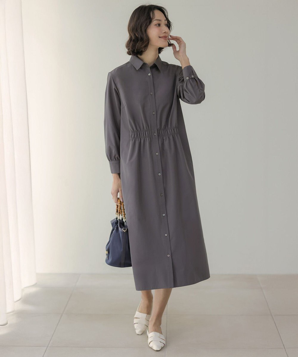 J.PRESS LADIES L 【WEB限定カラーあり】TC ライトタンブラー シャツワンピース 