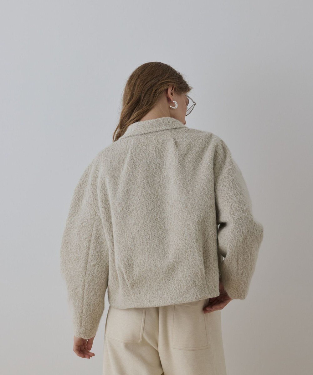 GRACE CONTINENTAL アルパカシャギージャケット 