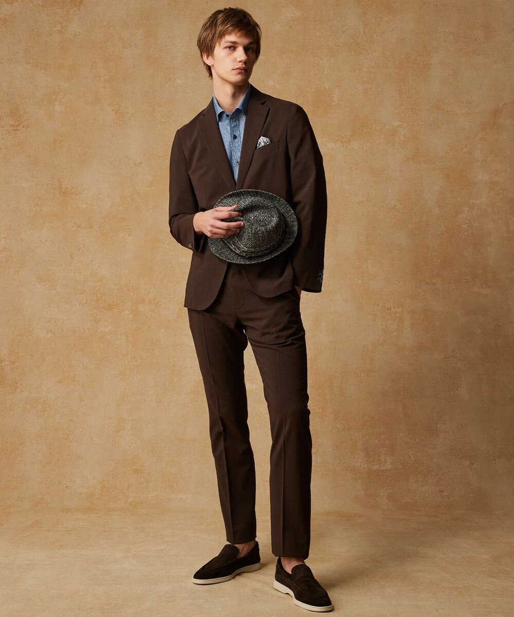 JOSEPH ABBOUD 【洗える・サイズ調整可】ウォッシャブルヘリンボーン ハット 