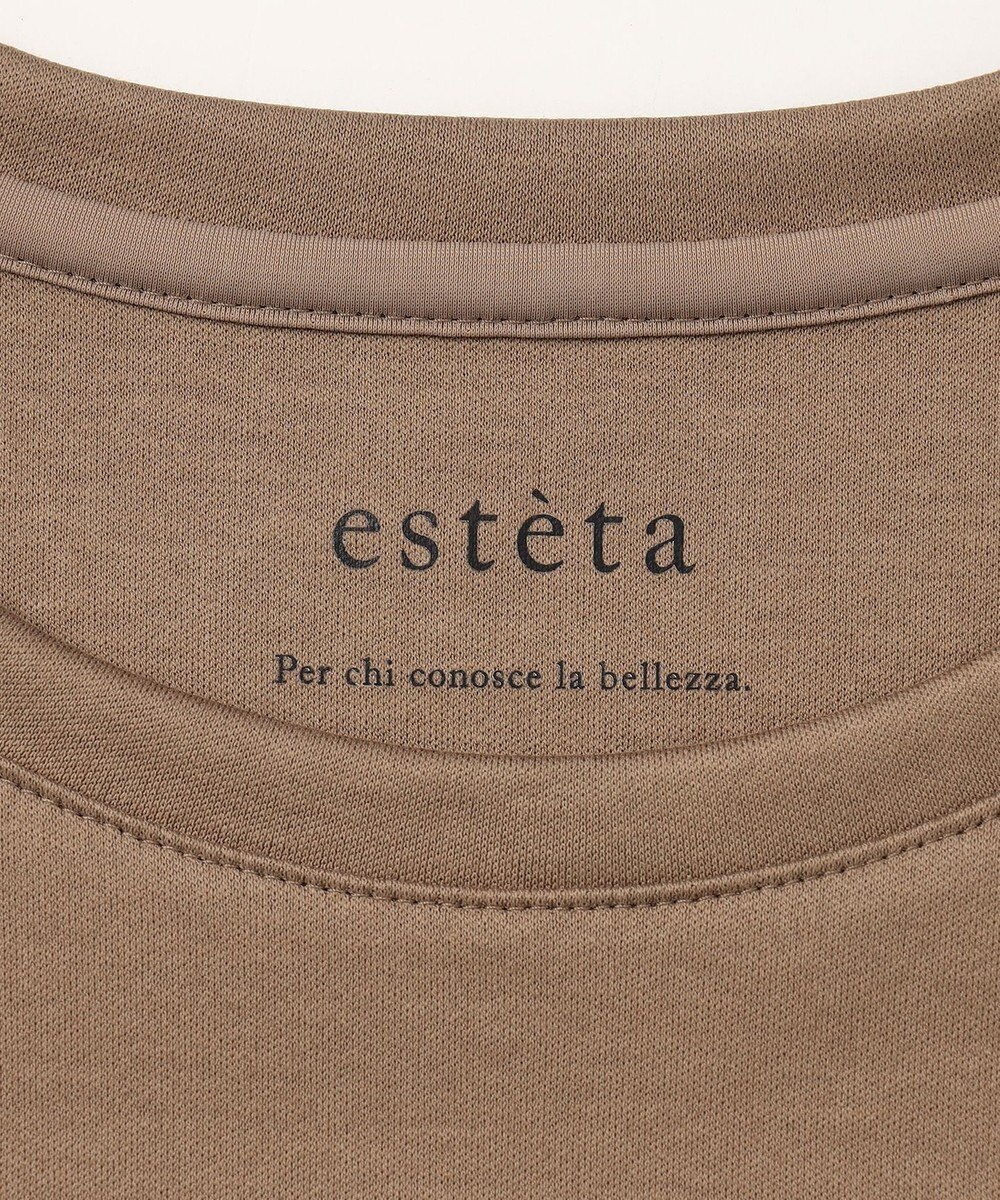 23区 【エステータ】スーピマコットン プレミアムジャージー 半袖クロップド丈Tシャツ 