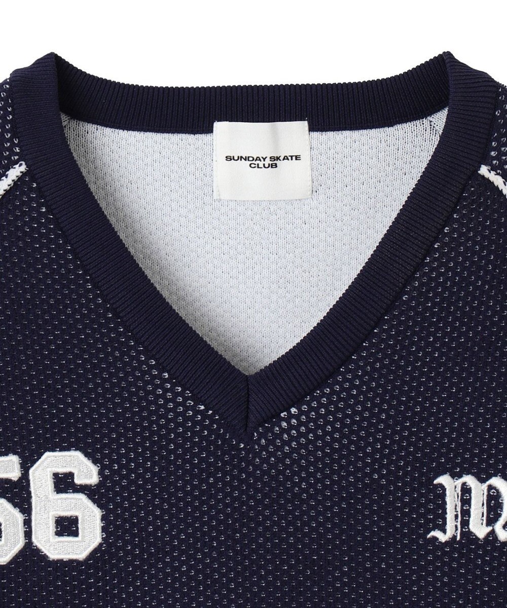 WEGO 【ユニセックス着用ITEM】ゲームロゴメッシュジャガードプルオーバー 