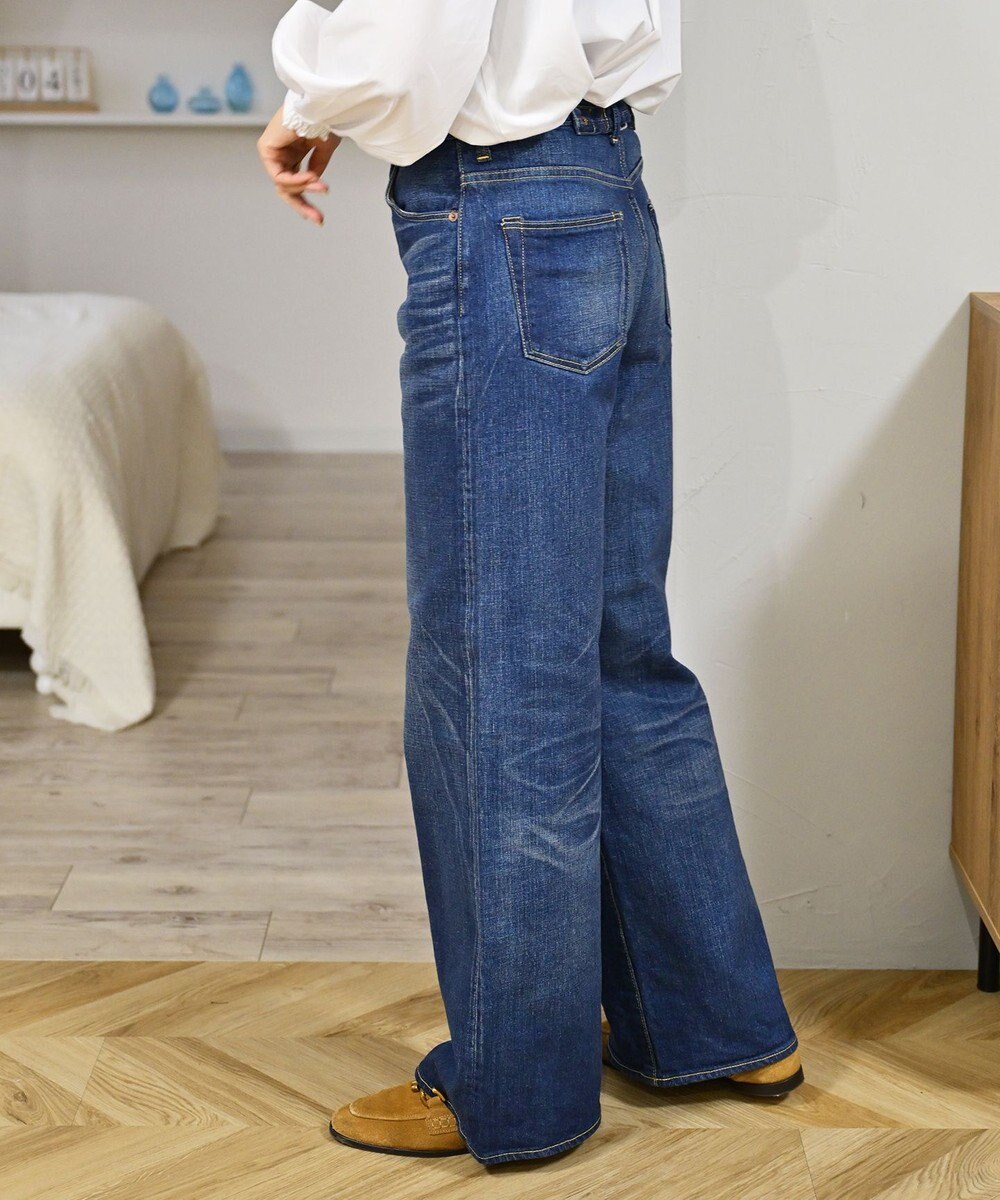 caqu modern baggy ワイドシルエットデニムパンツ USED WASH 