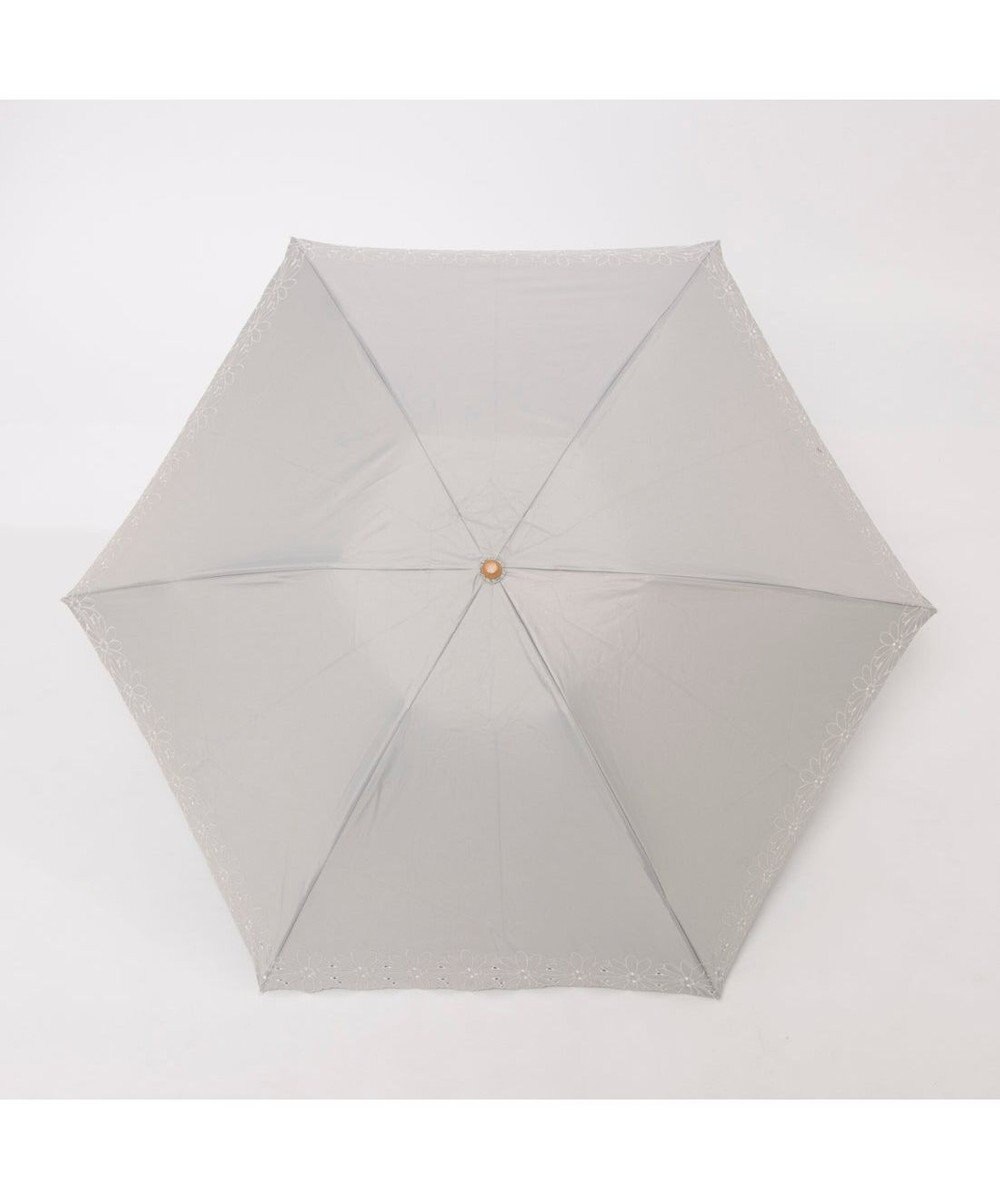 UNBILLION UV カット率99％以上  カシュネ cachenez / PUフラワーポーラー刺繍3段折りたたみ傘 