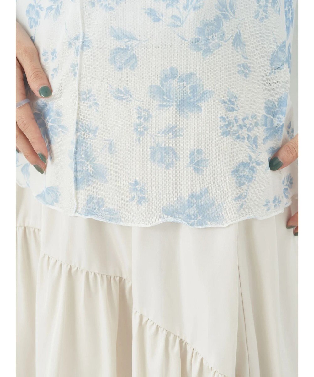 earth music&ecology フラワープリントシアーインナー 