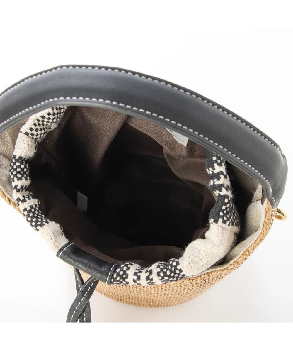 UNBILLION cachecache ジャガード巾着付きポリプロピレンバケツバッグ 