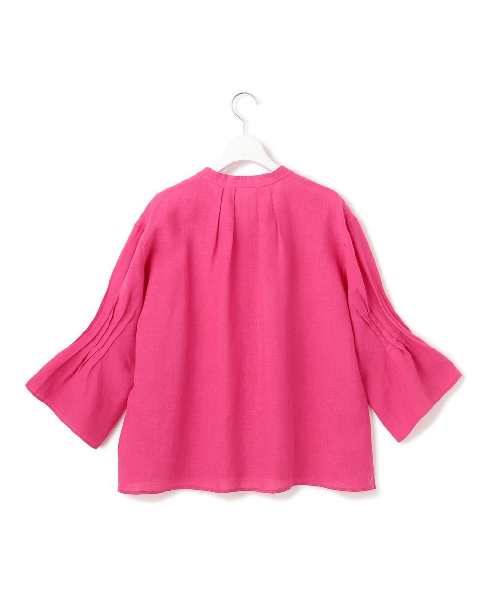 23区 【洗える】LIBECO タックスリーブ シャツ 