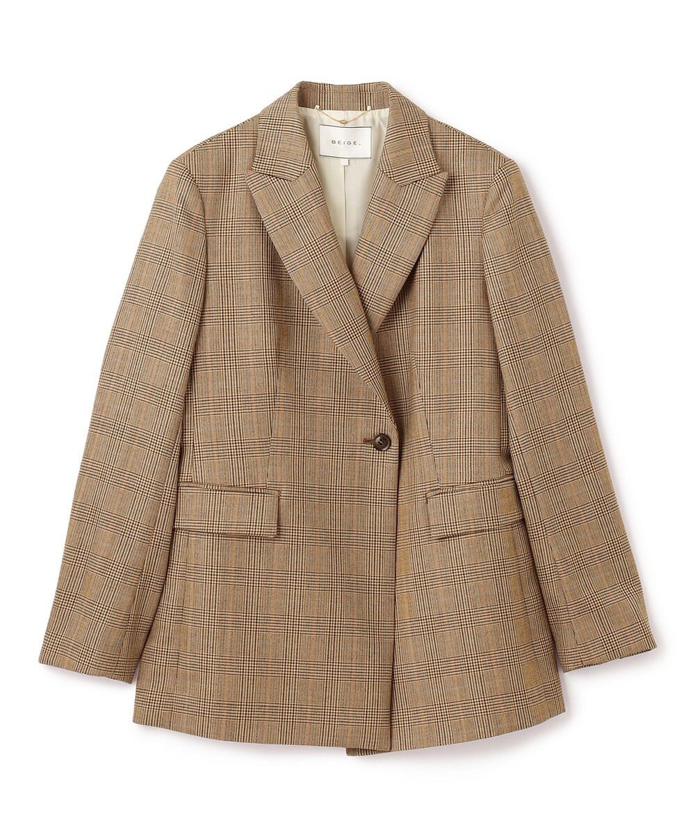BEIGE， WAGRAM / チェック柄ジャケット 
