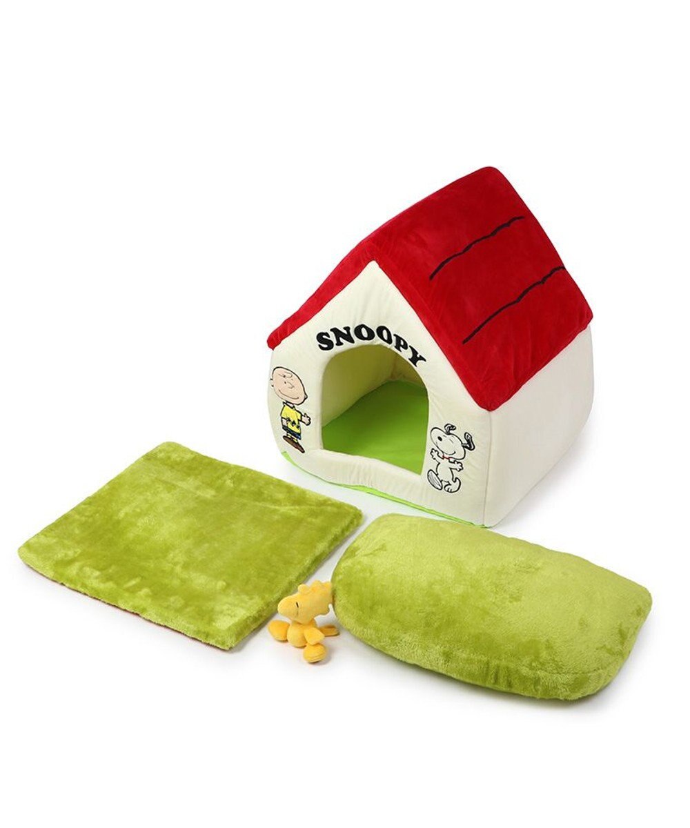 PET PARADISE スヌーピー お庭付き赤い屋根の 折り畳みハウス【大】 