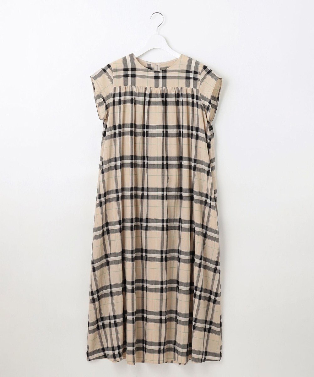 自由区 【カタログ掲載・洗える】シアーブライトチェック ワンピース 