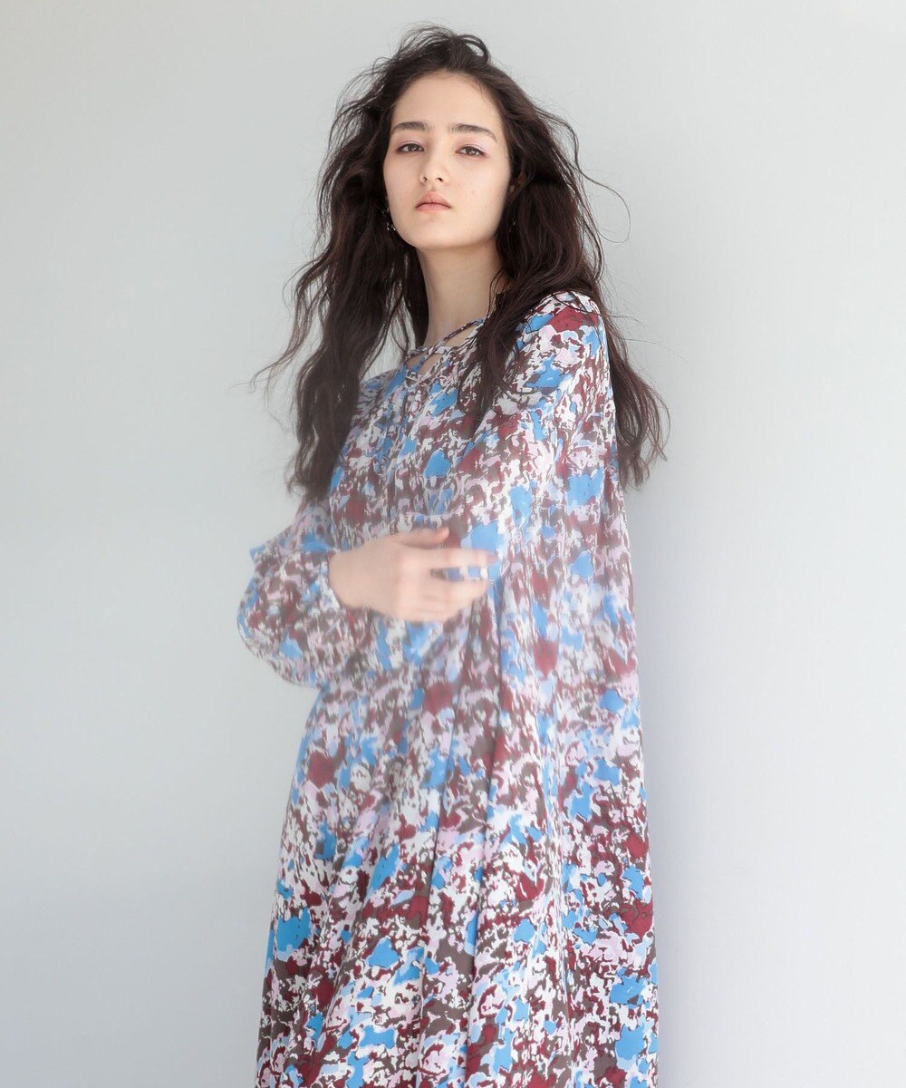 Green Parks ■ＥＳＣＡＲ　モザイクｐｔレースアップワンピース 