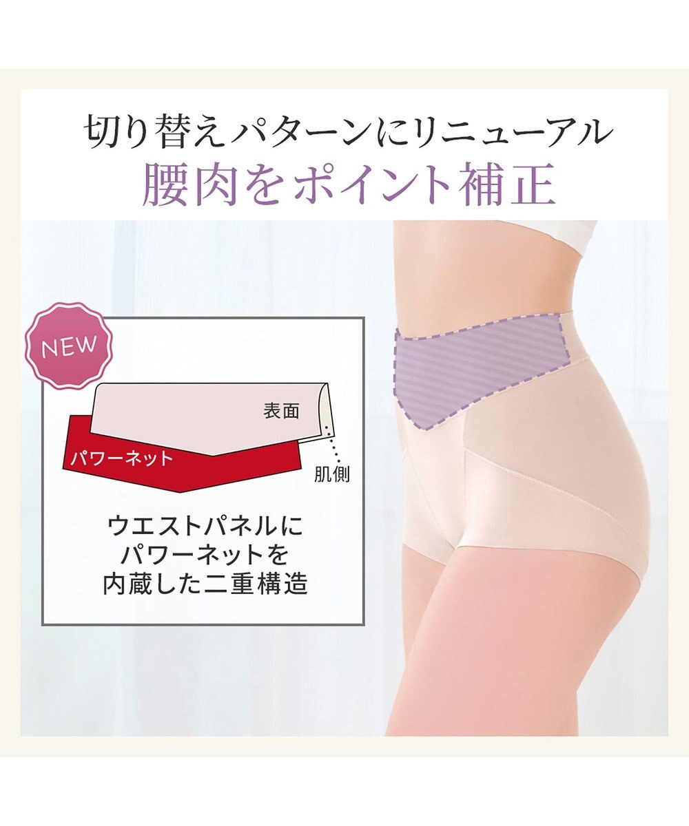 BRADELIS New York 【Yukine inc. 】ゆきねえ365綿混モアらくすっぽりショーツ25 深め 補正下着 補整 