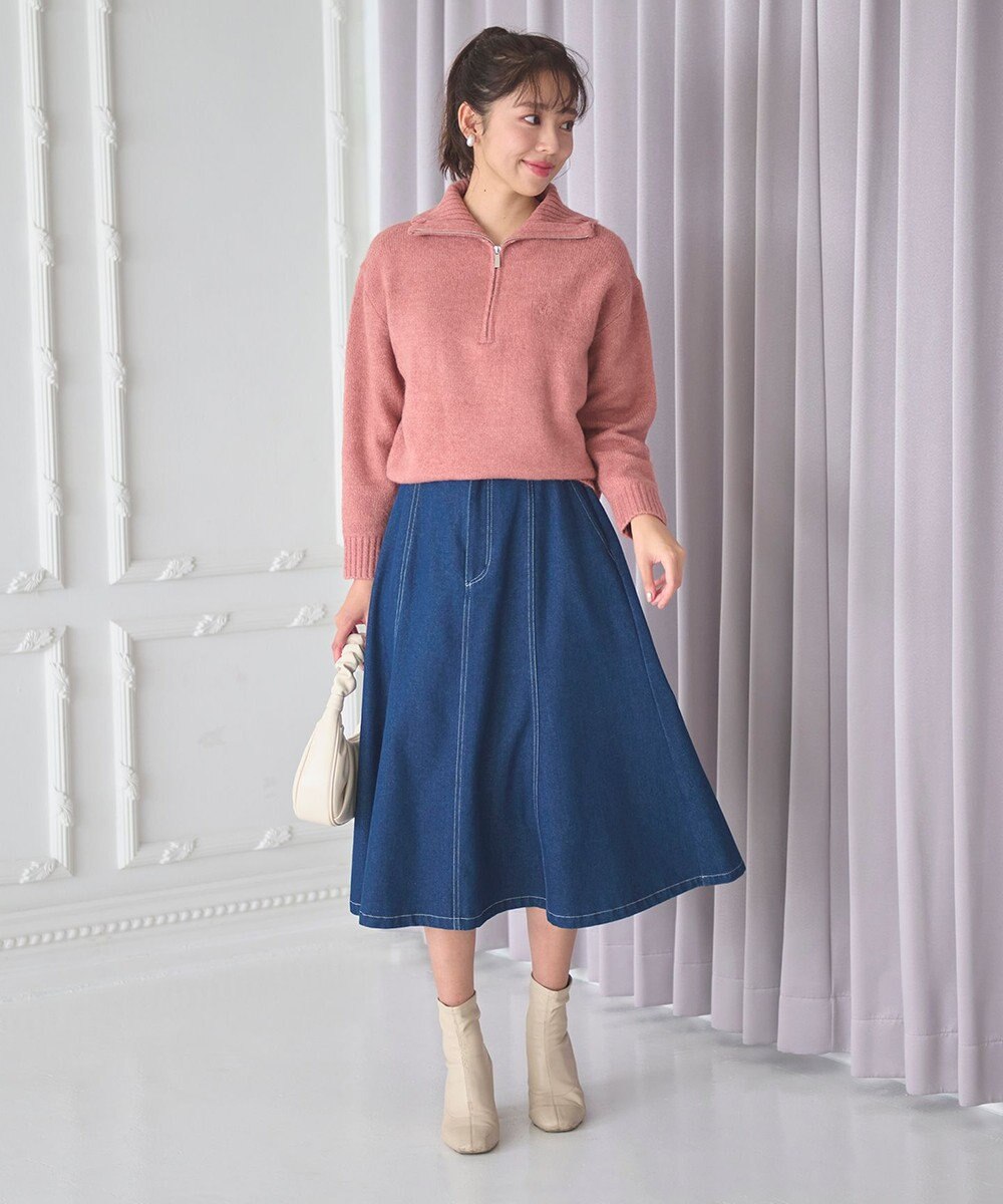 Feroux ハーフジップニット プルオーバー 