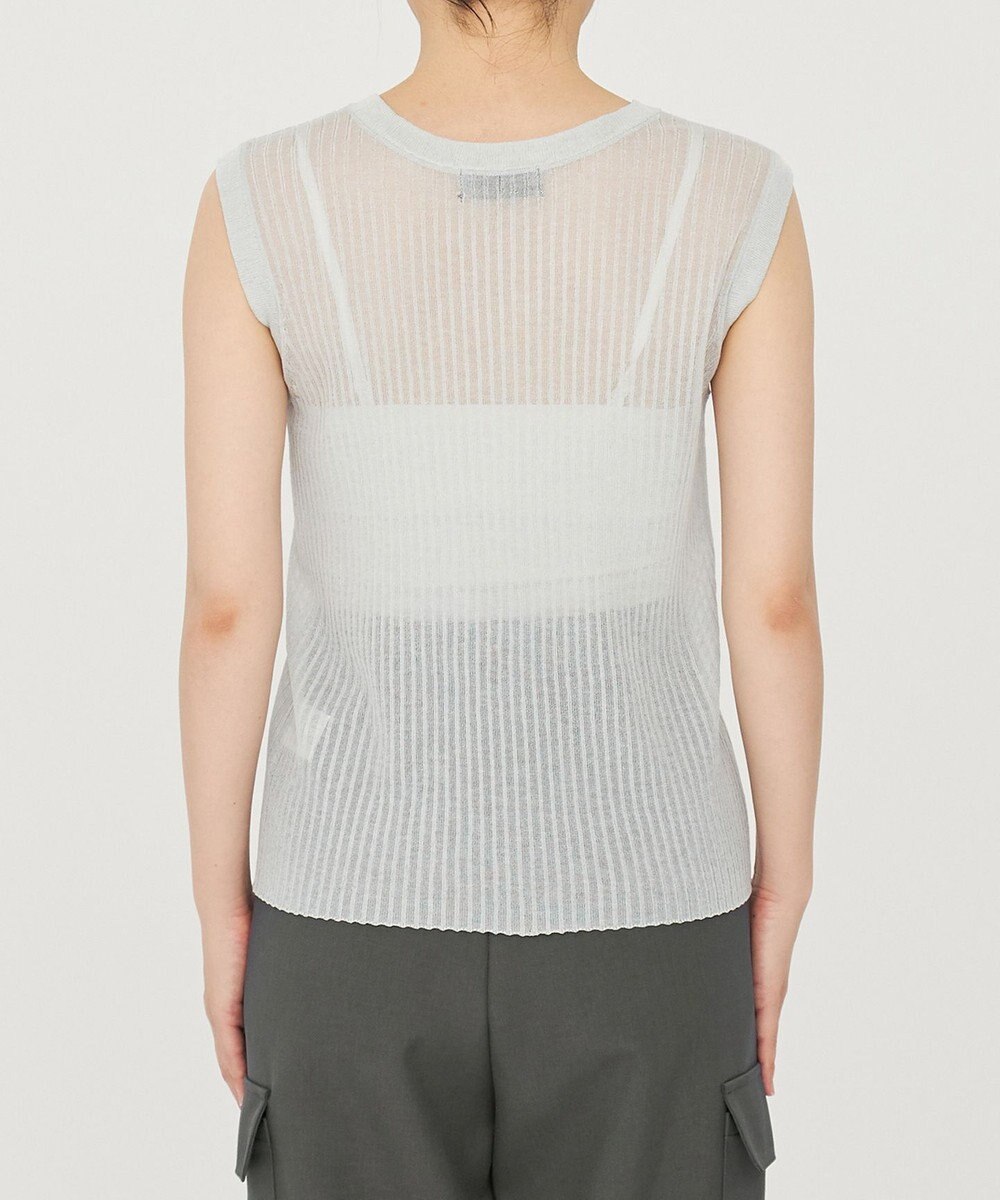 uncrave シアー リブ ノースリーブ ニット（uncrave STANDARD） 