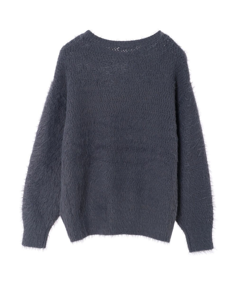 earth music&ecology ゆるモヘアライクレースニット 