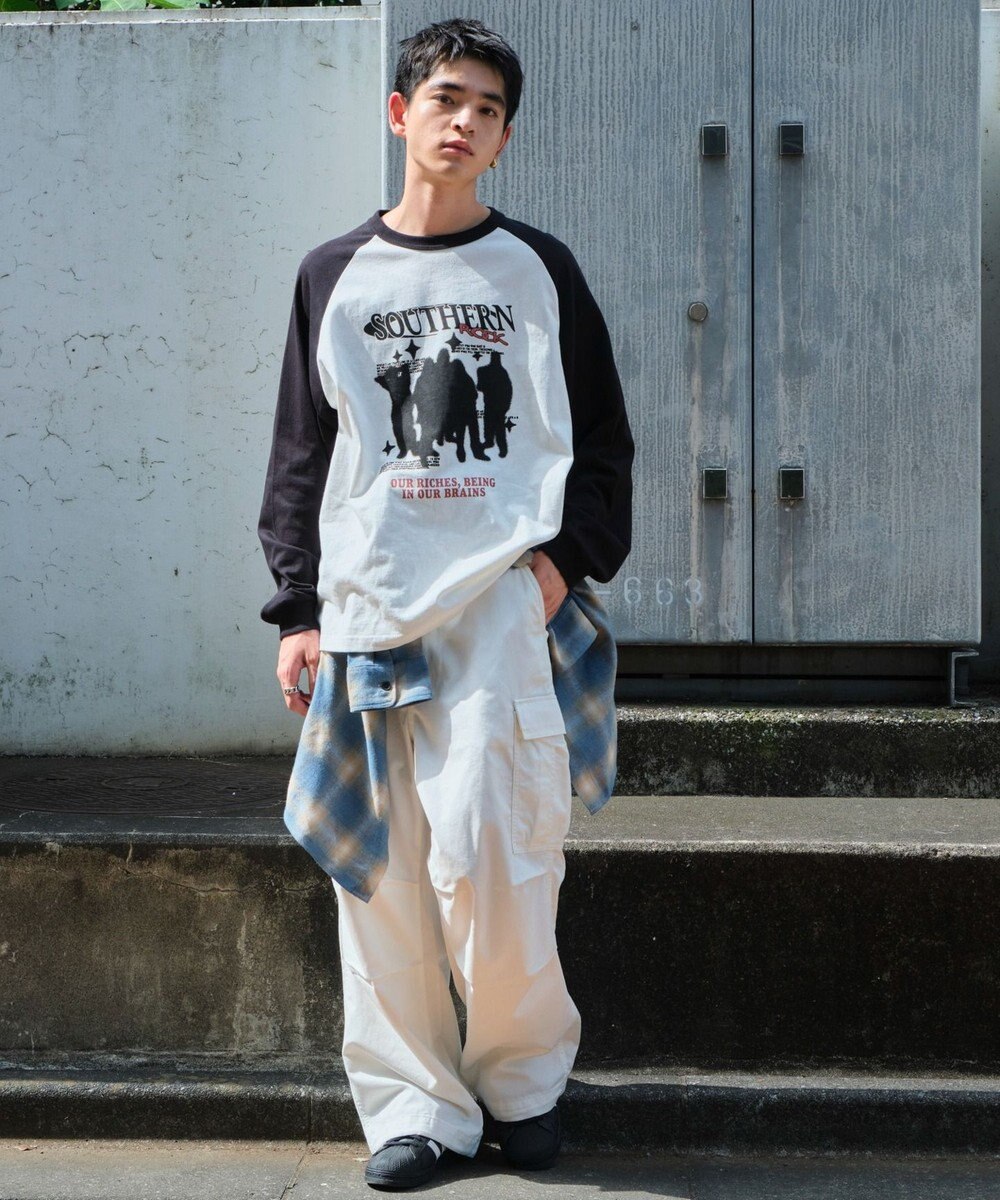 WEGO 【ユニセックス着用ITEM】ラグラングラフィックBIG　T（LS） 