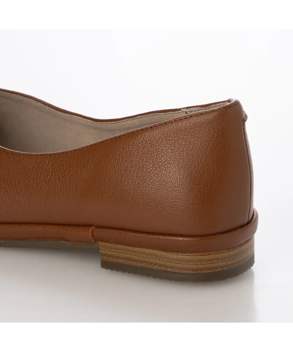 ing <ing>【WEB限定】【サスティナブル】スクエアトゥVカットフラットパンプス 