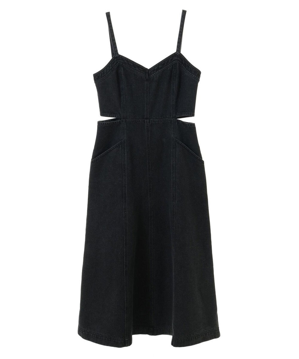 earth music&ecology サイドカットデニムキャミワンピース 