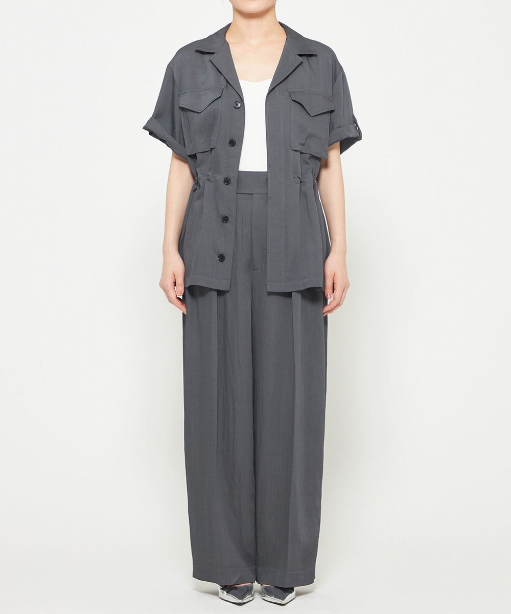 uncrave ドレープツイル ワイドパンツ 