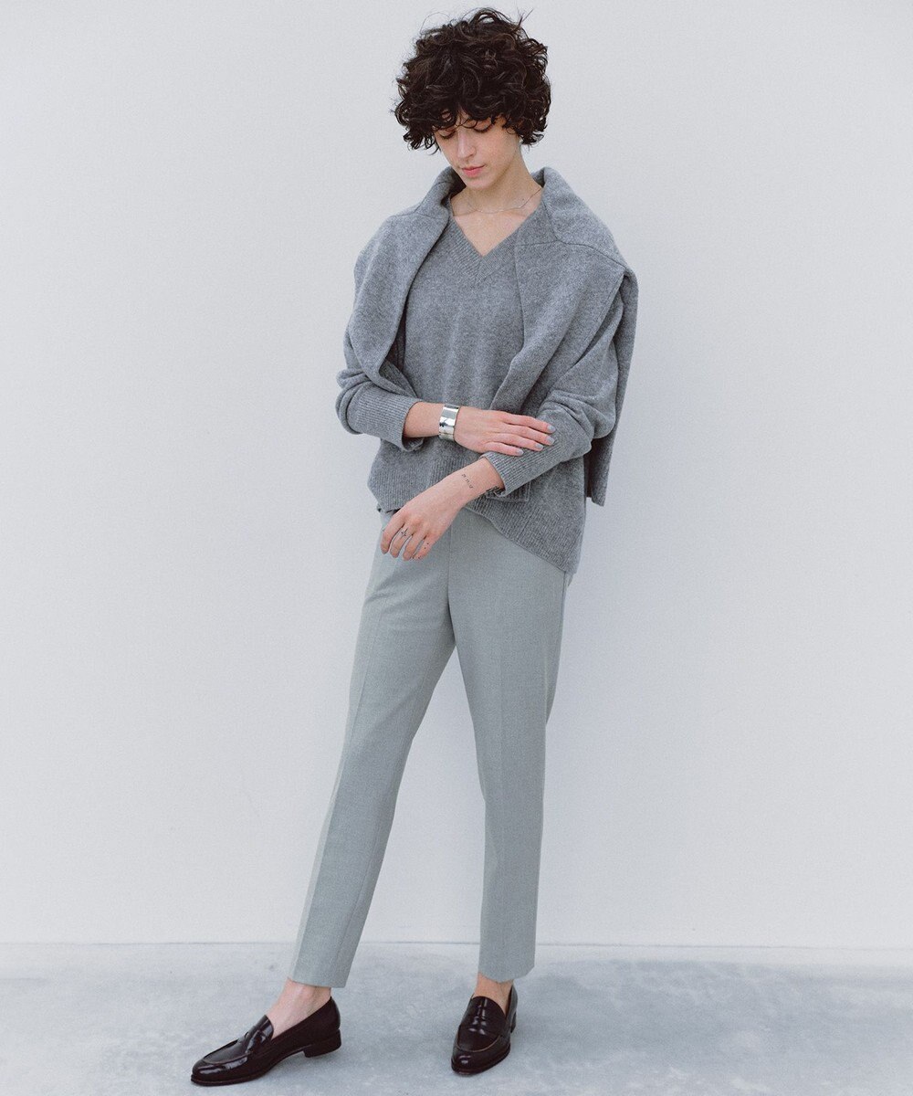 UNFILO ウールカシミヤ Vネックニット 