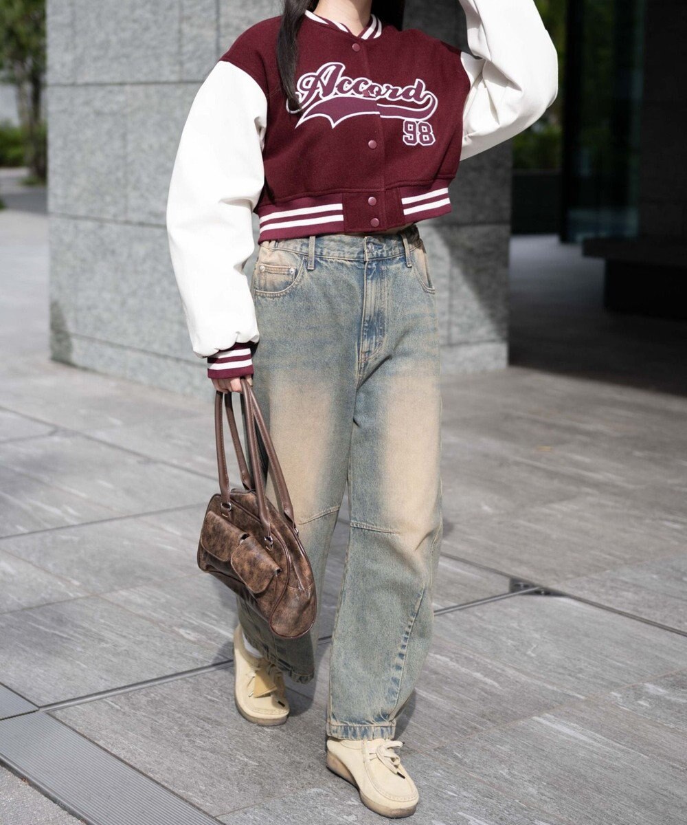 WEGO スタジアムロゴショートスタジャン 