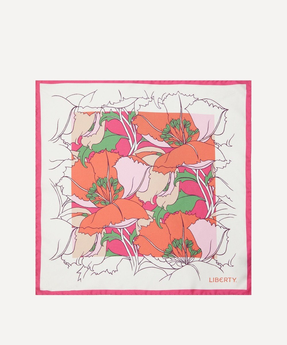 LIBERTY. ユースタシア 45x45 シルク スカーフ 