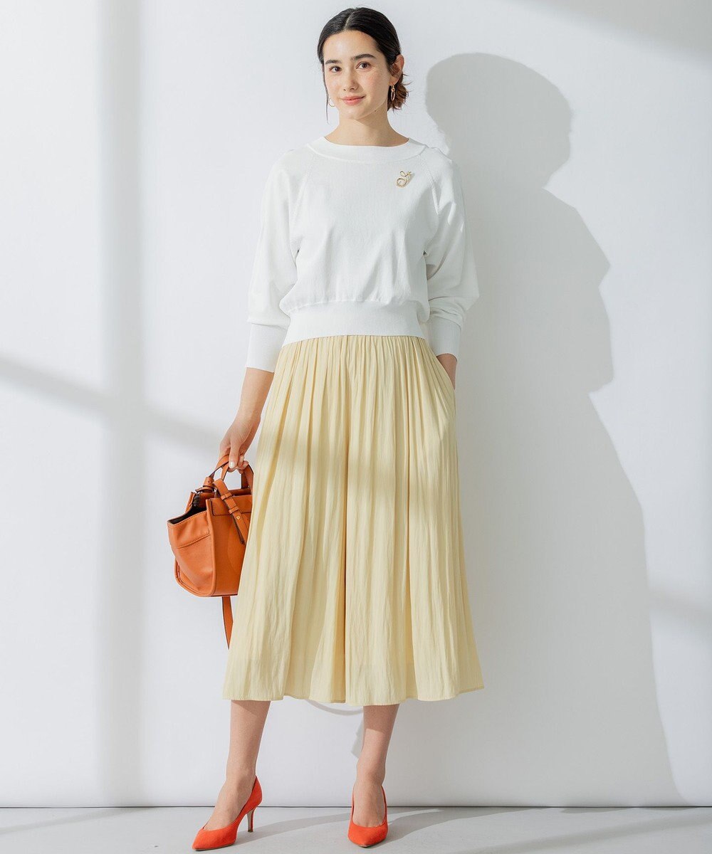 組曲 S 【パールボタン付】ブーケカラーリラクシー ニット 