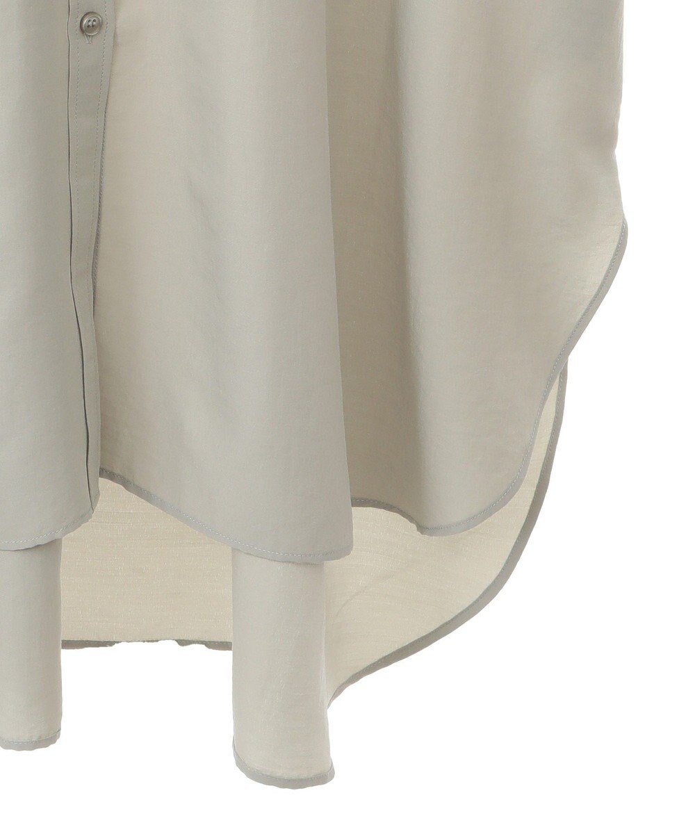 Green Parks ７分袖ミディ丈シャツワンピース 