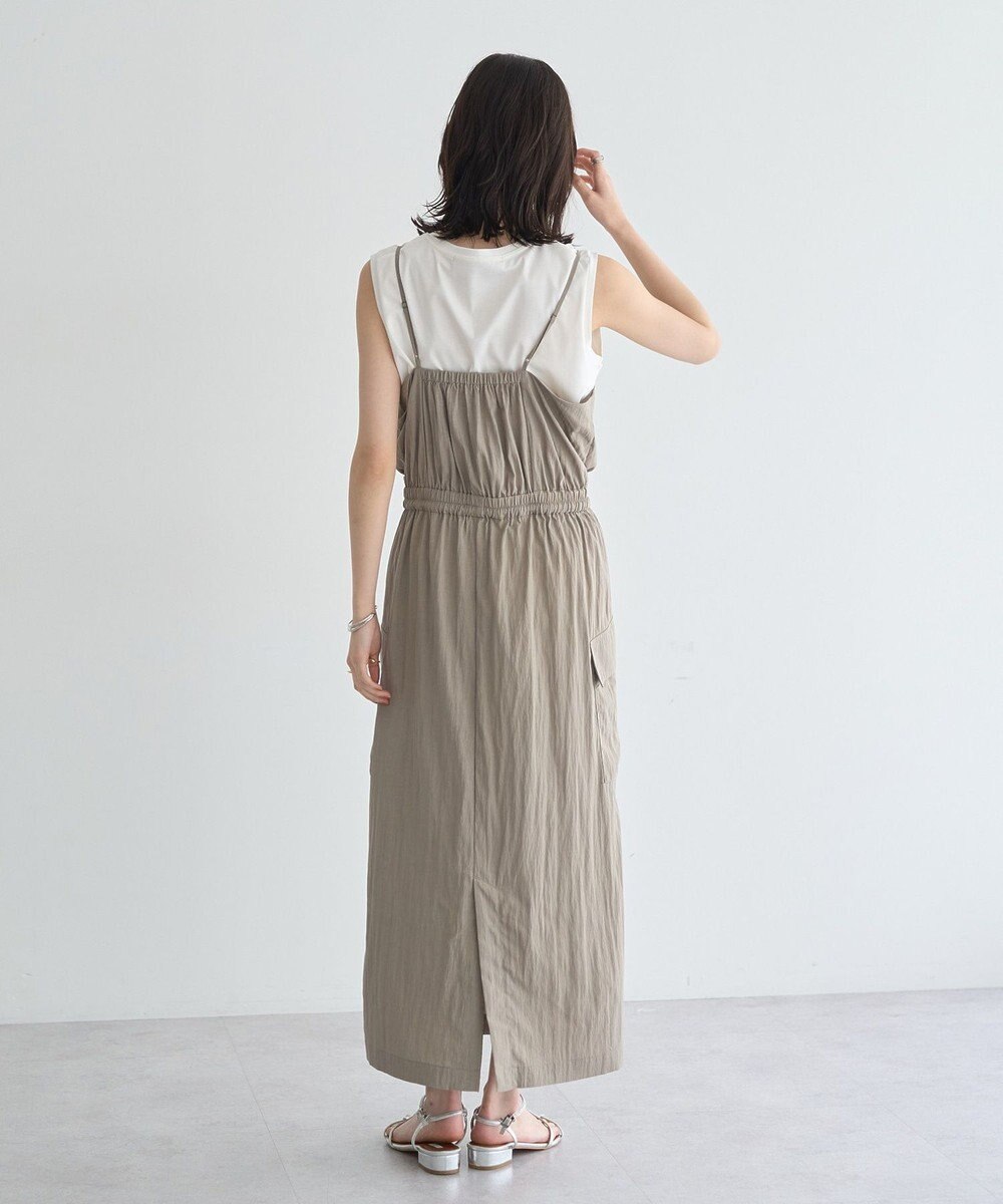 YECCA VECCA 【UVカット/遮熱/接触冷感】COOLカーゴキャミワンピース 