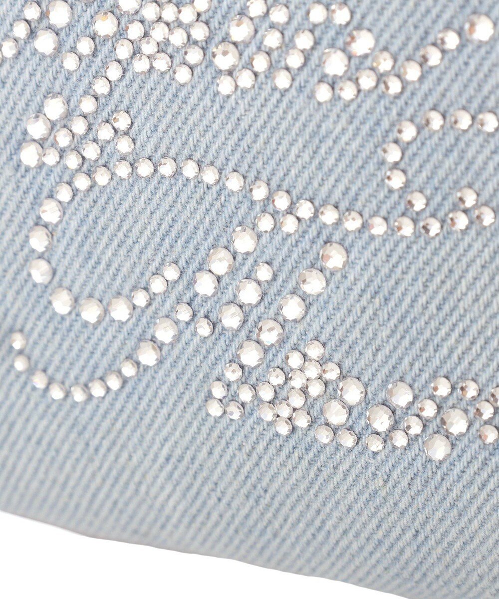 Maison de FLEUR ラインストーンデニムポーチ 