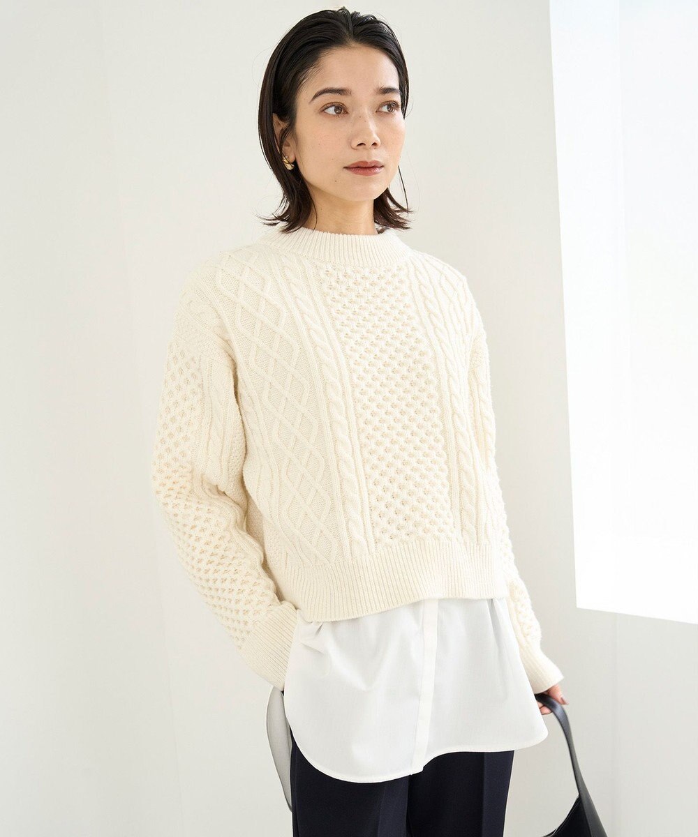 UNFILO ケーブルニット 