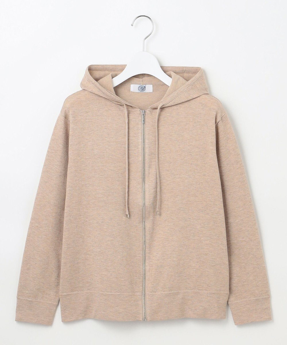 J.PRESS LADIES L 【洗える】スパーク ニット パーカー 