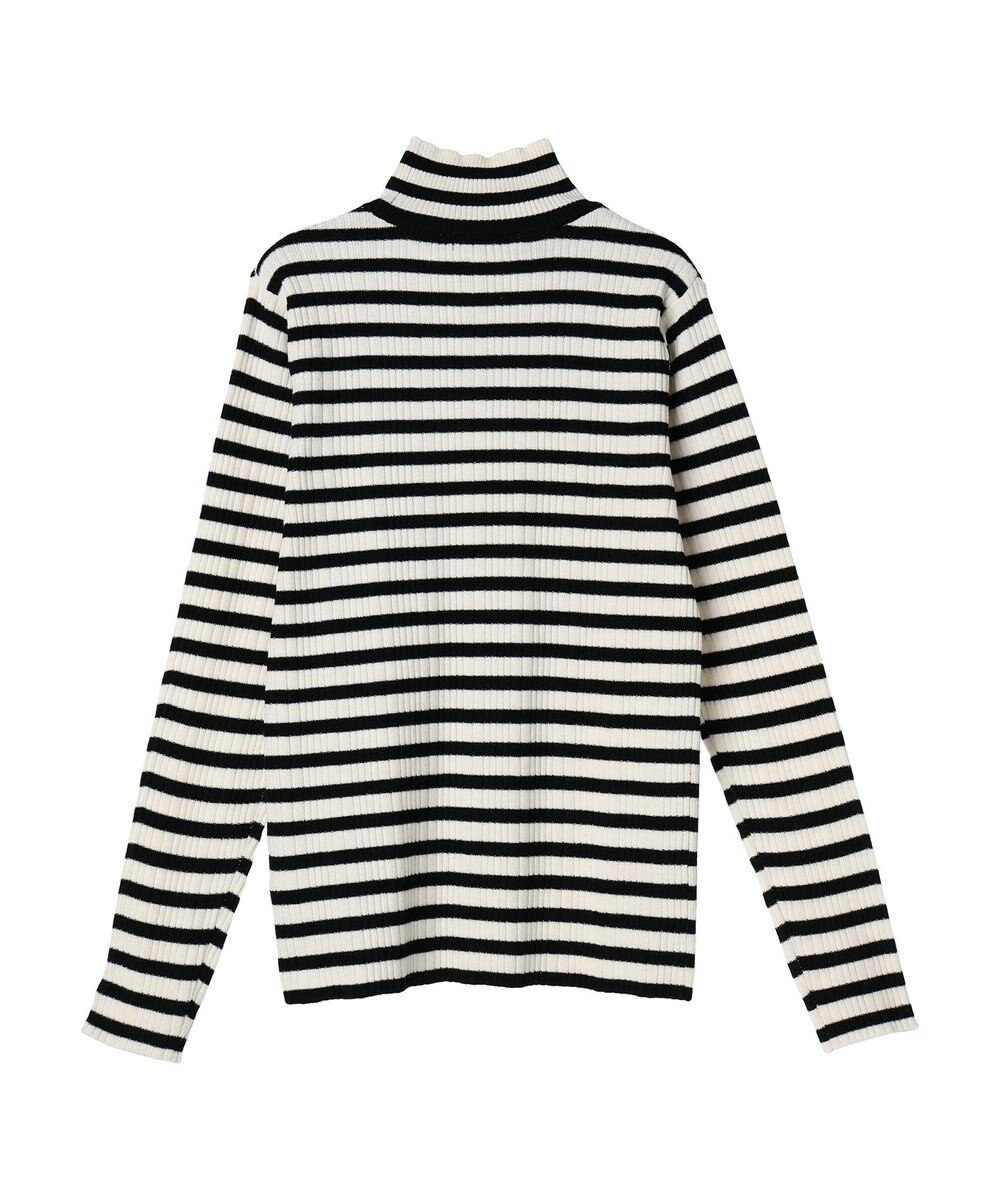 Green Parks ボーダーアソートモックネックニットプルオーバー 