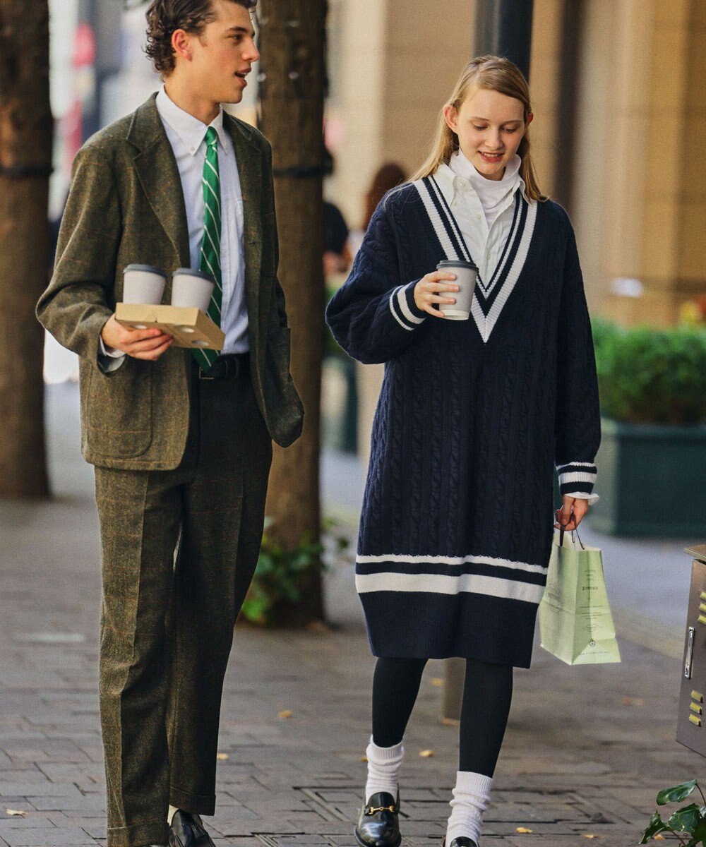 J.PRESS MEN 【J.PRESS ORIGINALS × CLUEL】チルデンニットワンピース 