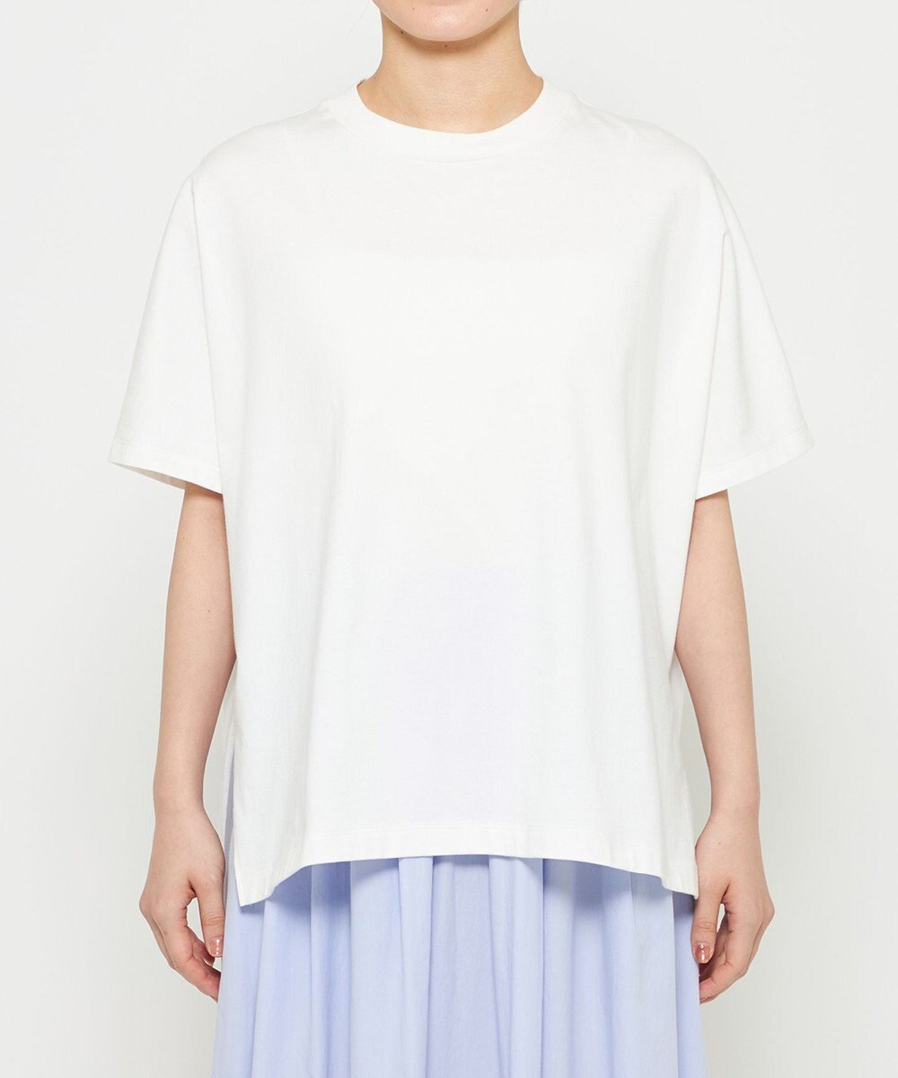 uncrave 【佐藤晴美さん着用・洗濯機洗い可】プレーンストレッチ ビッグTシャツ 