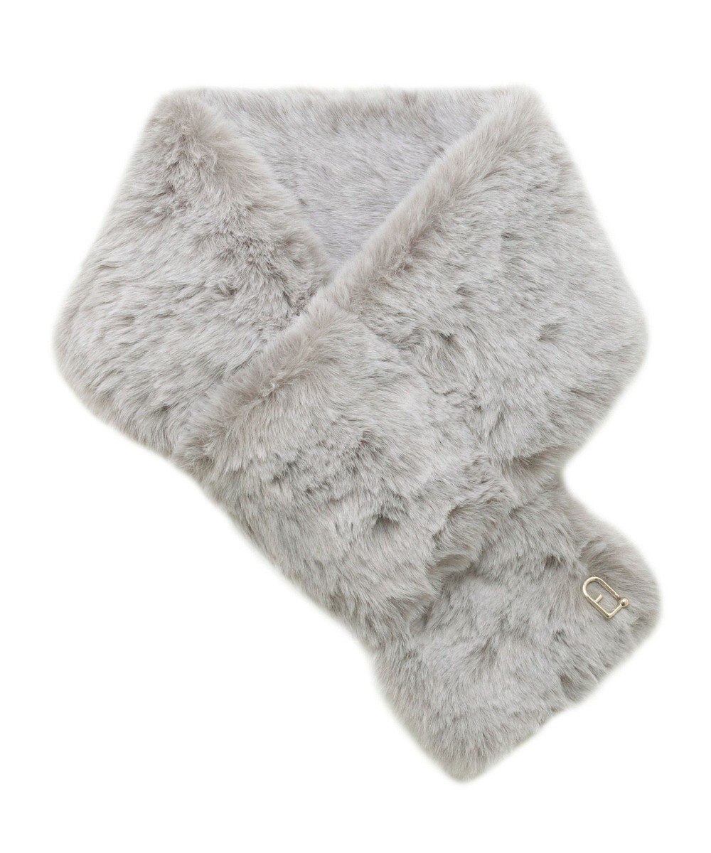 MOONBAT 【WEB限定】FURLA スノートップ チャーム付きフェイクファーマフラー 