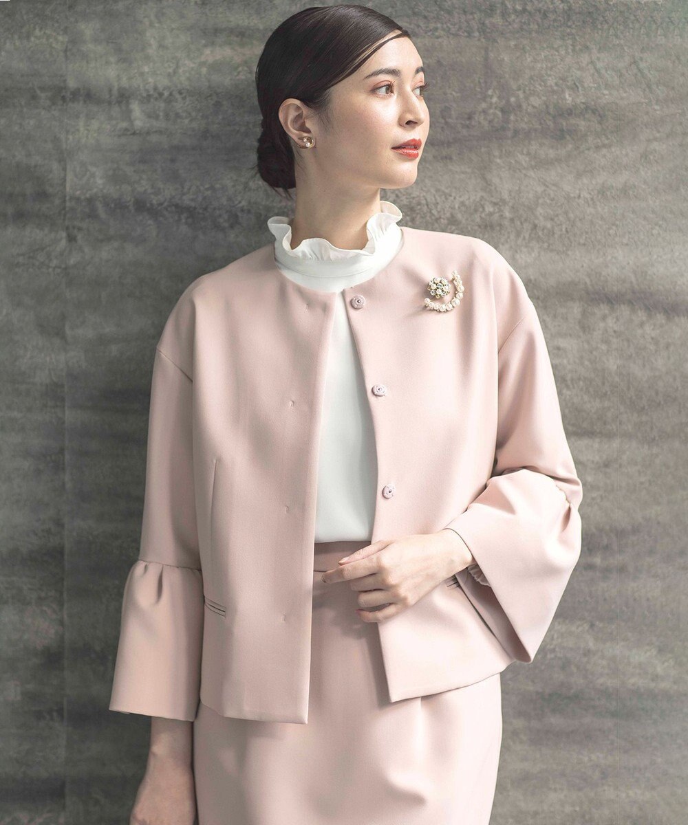 組曲 S 【KUMIKYOKU NAVY】コンフォータブルドレープ ジャケット 