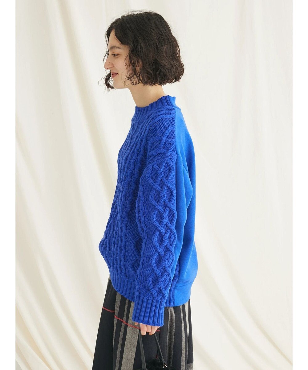 CRAFT STANDARD BOUTIQUE ケーブルニットドッキングスウェット 