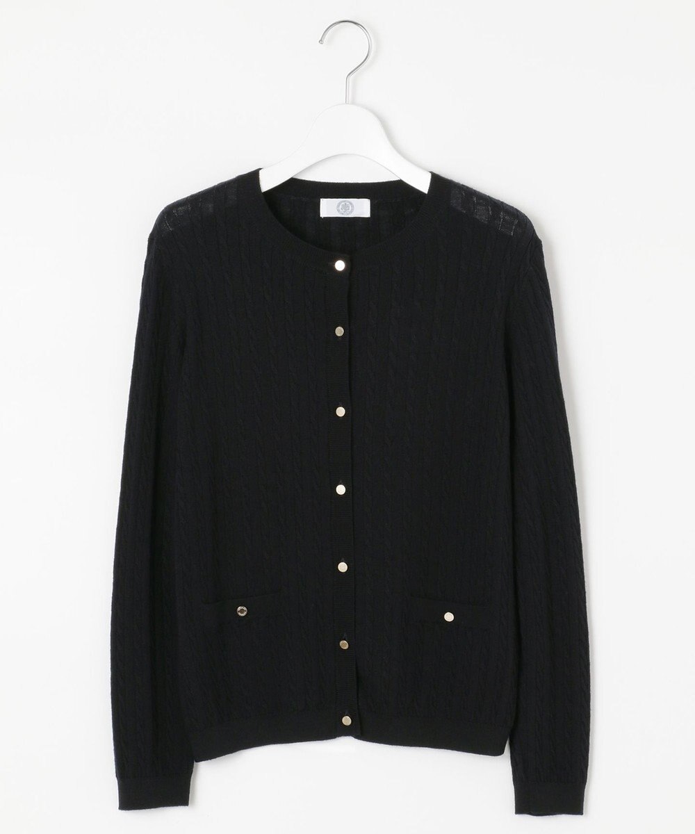 J.PRESS LADIES 【洗える】KNIT BASIC ミディ丈 カーディガン 